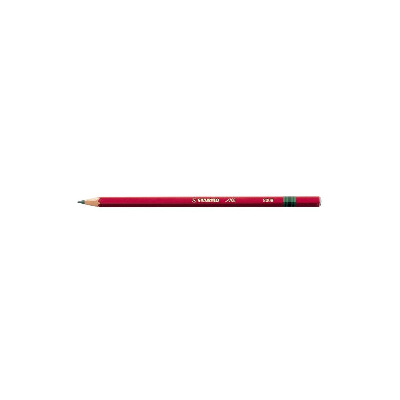 803-LAPIZ MODELO ALL ACUARELABLE PUNTA 3,3MM. COLOR GRAFITO STABILO 8008