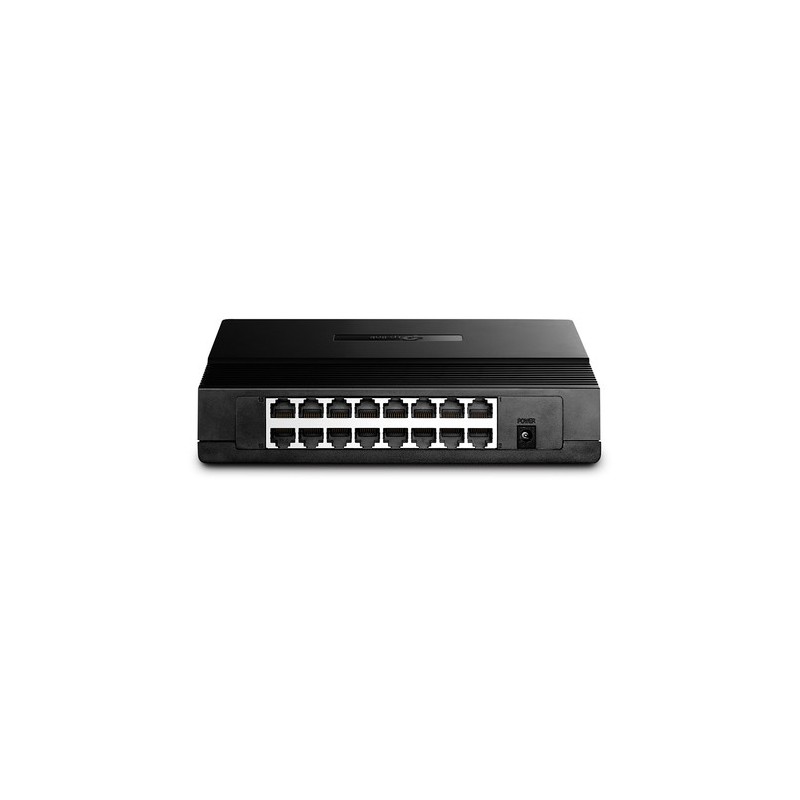 81-SWITCH FAST ETHERNET TP-LINK CON 16 PUERTOS DE ESCRITORIO Y PARA MONTAJE EN RACK