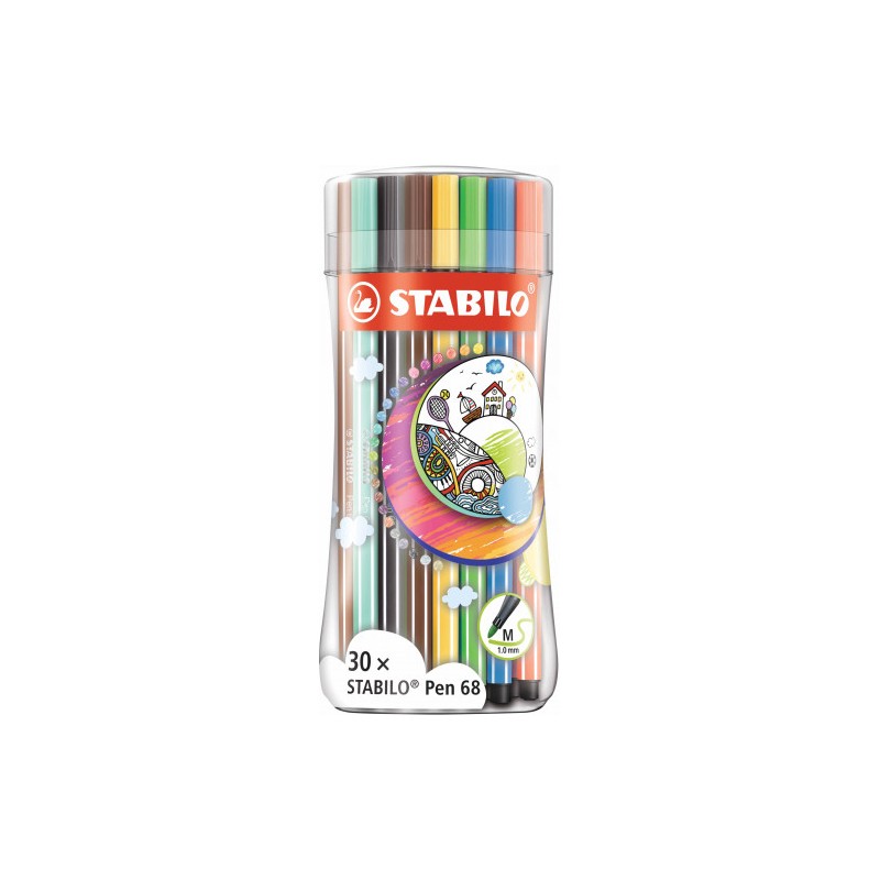8111-STABILO Pen 68 rotulador Medio Multicolor 30 pieza(s) 8111-STABILO Pen 68 rotulador Medio Multicolor 30 pieza(s)