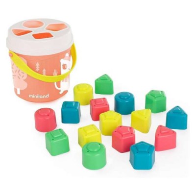 CUBO FORMAS ENCAJABLE COLOR SALMON MINILAND 5005097342