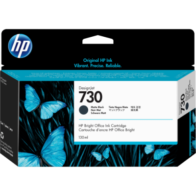 HP Cartucho de tinta DesignJet 730 negro mate de 130 ml