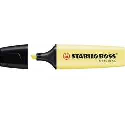 827-MARCADOR.FLUORESCENTE BOSS TRAZO 2/5MM. AMARRILLO PASTEL STABILO 70/144