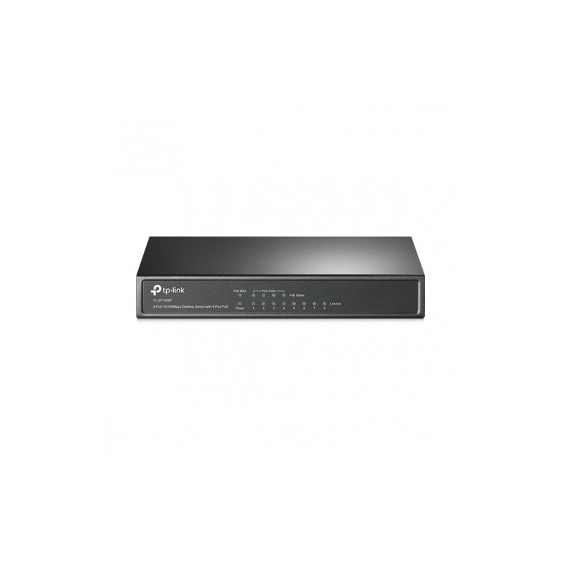 83-TP-LINK TL-SF1008P No administrado Fast Ethernet (10/100) Energia sobre Ethernet (PoE) Negro