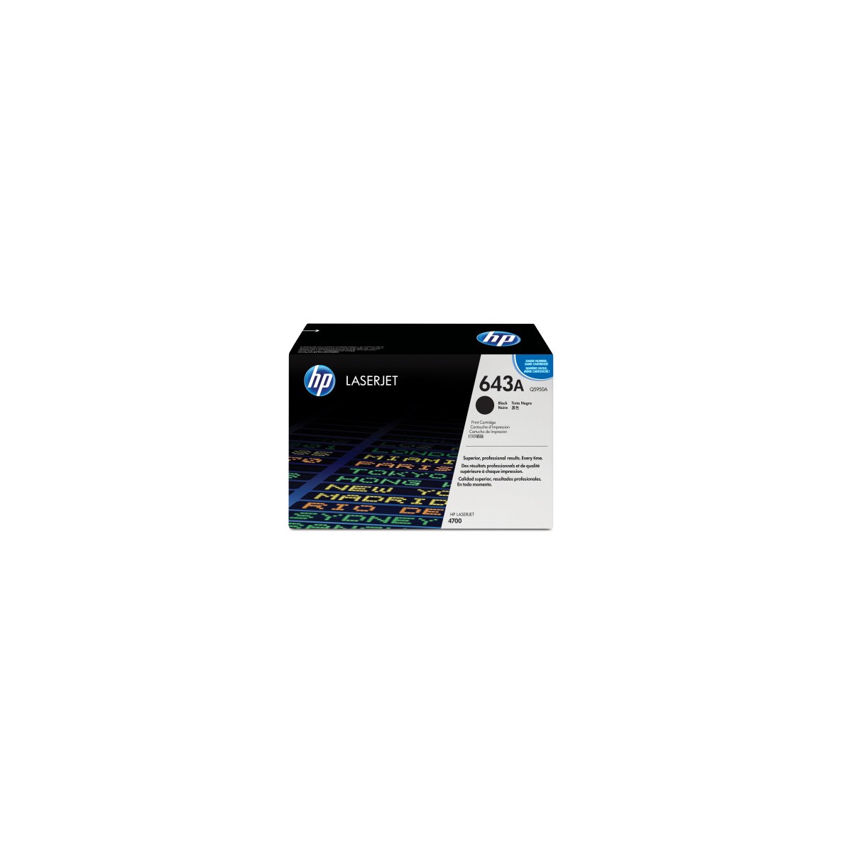 HP 643A TONER HP643A NEGRO Q5950A