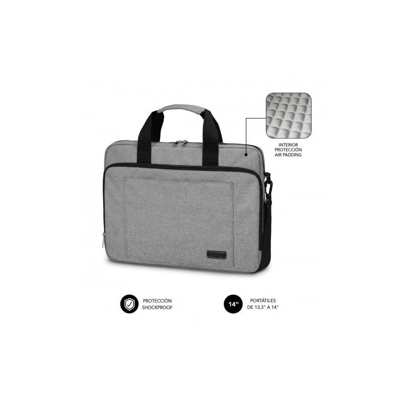 8321-SUBBLIM Maletin Ordenador Air Padding Laptop bag 13,3-14" Grey 8321-SUBBLIM Maletin Ordenador Air Padding Laptop bag 13,3-14" Grey