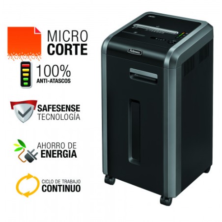 8331-DESTRUCTORA FELLOWES MICROCORTE 225MI FELLOWES 4620101