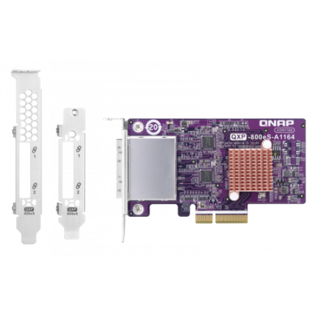 8366-QNAP QXP-800ES-A1164 tarjeta y adaptador de interfaz Interno Mini-SAS