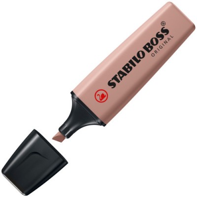 STABILO BOSS ORIGINAL NatureColors marcador 4 piezas Punta de cincel Negro Bronce Marron Verde