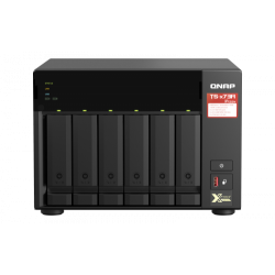 8432-QNAP TS-673A-8G servidor de almacenamiento NAS Torre Ethernet Negro V1500B