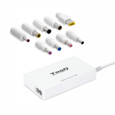 TooQ Cargador automatico universal slim multi tension para portatil 100W con USB 2A y 9 conectores