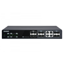 8510-QNAP QSW-M1204-4C switch Gestionado 10G Ethernet (100/1000/10000) Negro