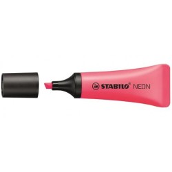 853-MARCADOR FLUORESCENTE NEON TRAZO 2/5MM. ROSA STABILO 72/56