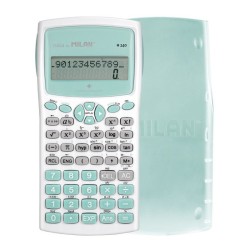 8565-Milan Blister calculadora cientifica M240 turquesa, Edicion +