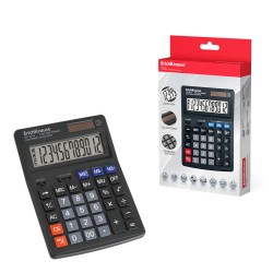 8605-ErichKrause DC-4512 calculadora Escritorio Calculadora basica Negro