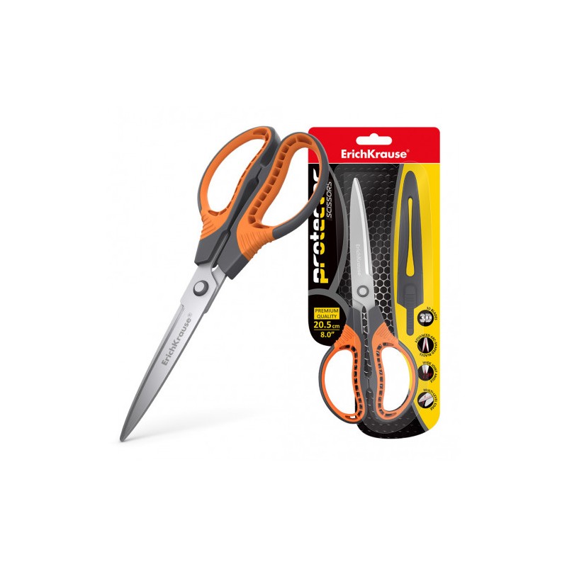 8617-ErichKrause Protector Universal Corte recto Gris, Naranja, Acero inoxidable 8617-ErichKrause Protector Universal Corte recto Gris, Naranja, Acero inoxidable