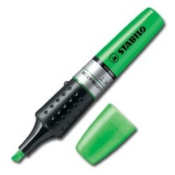869-MARCADOR FLUORESCENTE LUMINATOR TRAZO 2/5MM. VERDE STABILO 71/33