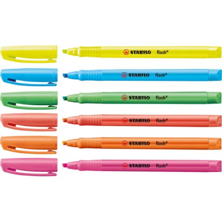 877-MARCADOR FLUORESCENTE FLASH TRAZO 2/5MM. ROSA STABILO 555/56