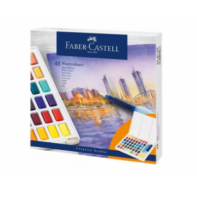 ESTUCHE CON 48 ACUARELAS CREATIVE STUDIO FABER CASTELL 169748