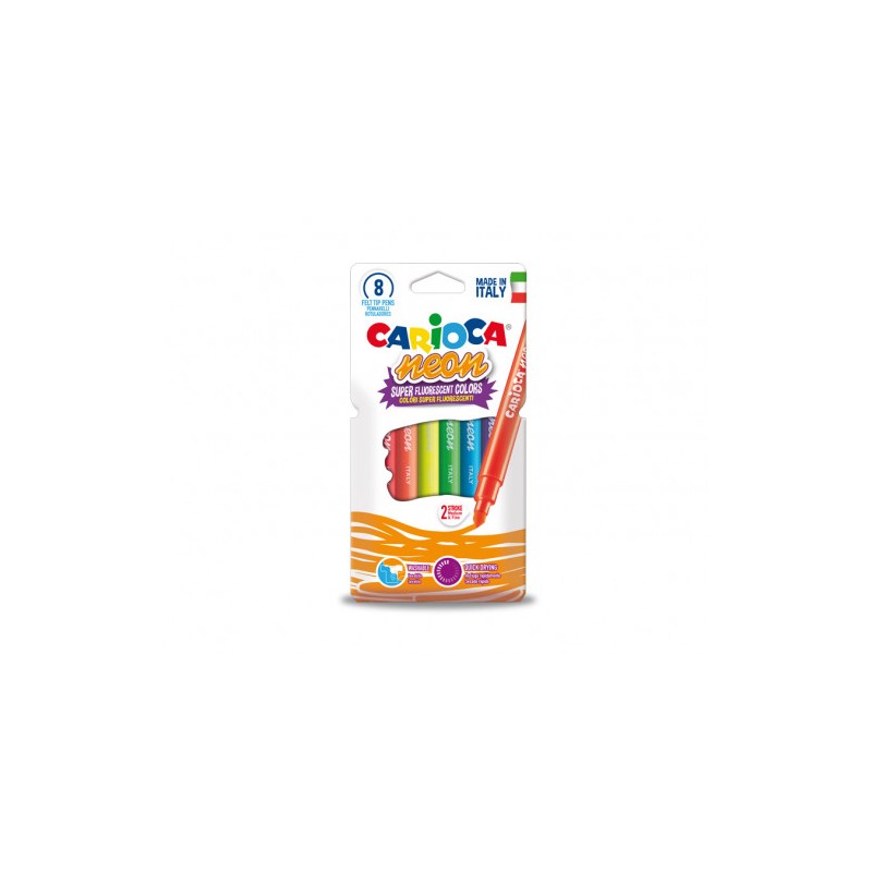 8950-ESTUCHE ROTULADORES NEON 8 PCS CARIOCA 42785