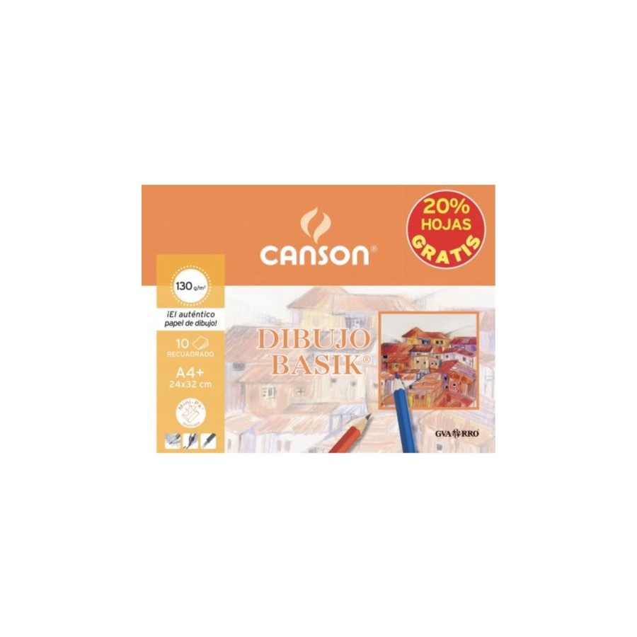 8979-MINIPACK PROMO 24X32 10H DIBUJO BASIK RECUADRO 130G 20% HOJAS GRATIS GUARRO CANSON C400110487 8979-MINIPACK PROMO 24X32 10H DIBUJO BASIK RECUADRO 130G 20% HOJAS GRATIS GUARRO CANSON C400110487