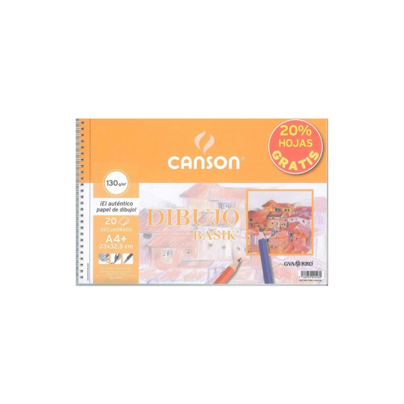 8981-ALBUM ESPIRAL MICROPERFORADO PROMO 23X32,5 20H DIBUJO BASIK RECUADRO 130G 20% HOJAS GRATIS GUARRO CANSON C400110485 8981-ALBUM ESPIRAL MICROPERFORADO PROMO 23X32,5 20H DIBUJO BASIK RECUADRO 130G 20% HOJAS GRATIS GUARRO CANSON C400110485