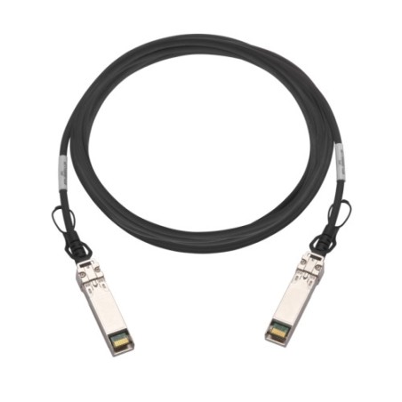 8992-QNAP CAB-DAC15M-SFP28 cable de fibra optica 1,5 m QSFP28 Negro
