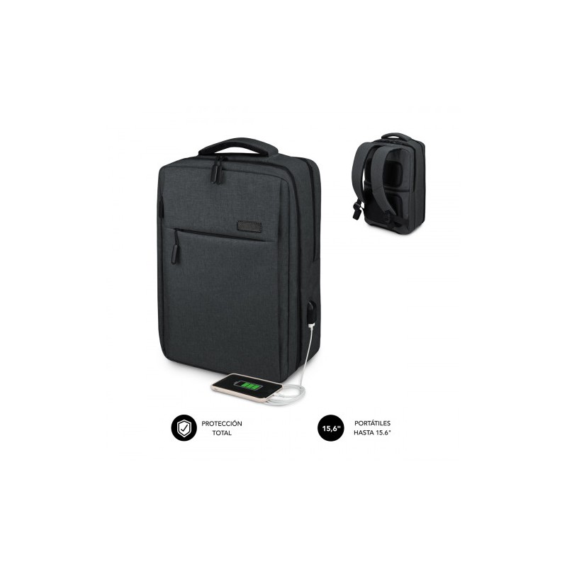 9071-SUBBLIM MOCHILA TRAVELLER AIR PADDING 15.6´´ GREY