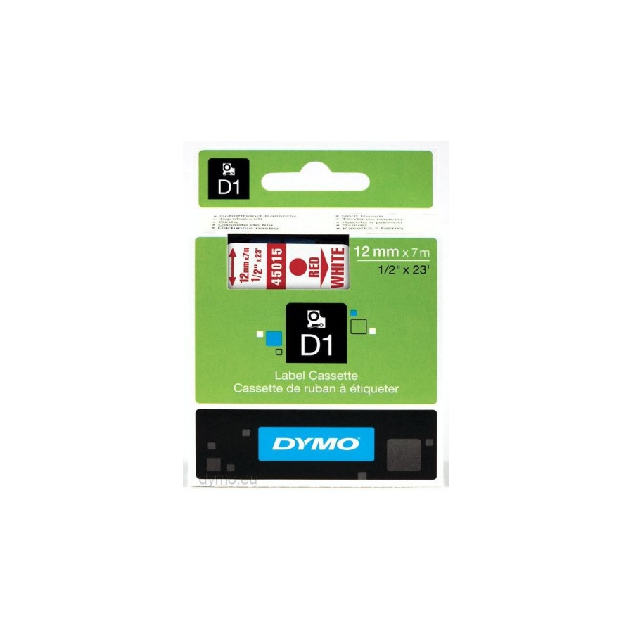 916-CINTA ROTULADORA D1 12MMX7M ROJO/BLANCO DYMO S0720550 916-CINTA ROTULADORA D1 12MMX7M ROJO/BLANCO DYMO S0720550