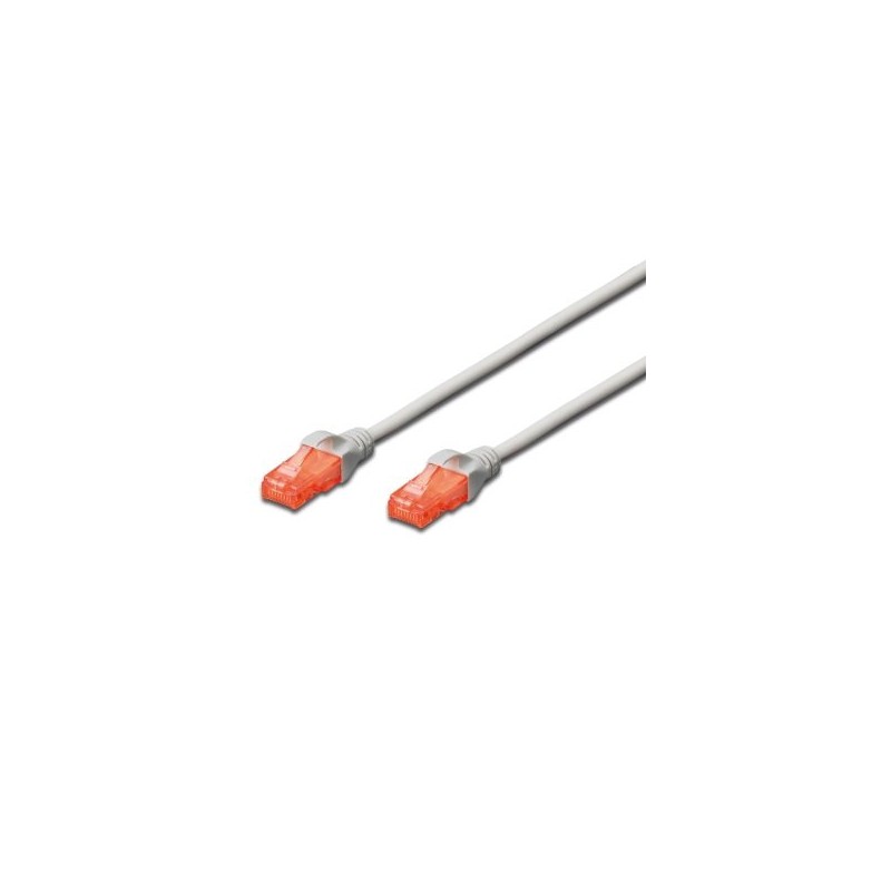 9176-Ewent EW-6U-100 cable de red Gris 10 m Cat6 U/UTP (UTP)