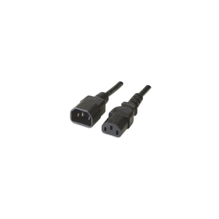 9182-Ewent EW-190200-020-N-P cable de transmision Negro 1,8 m C14 acoplador C13 acoplador 9182-Ewent EW-190200-020-N-P cable de transmision Negro 1,8 m C14 acoplador C13 acoplador