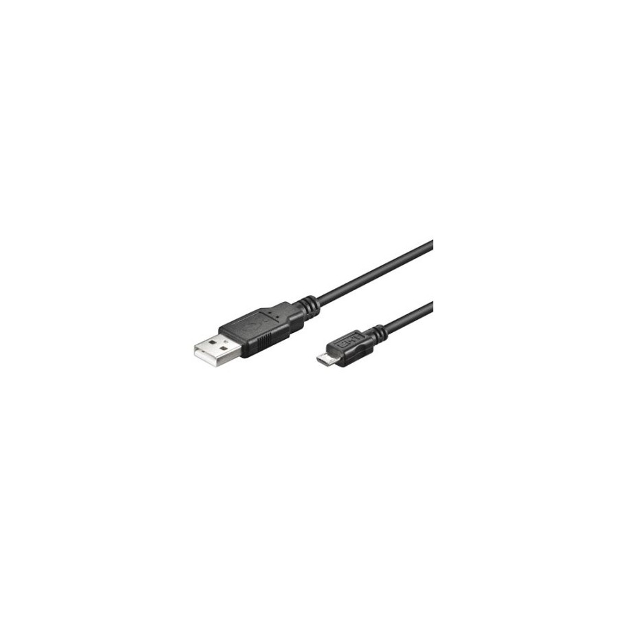 9187-Ewent 1.8m USB A/mirco USB B cable USB 1,8 m USB 2.0 Micro-USB B Negro