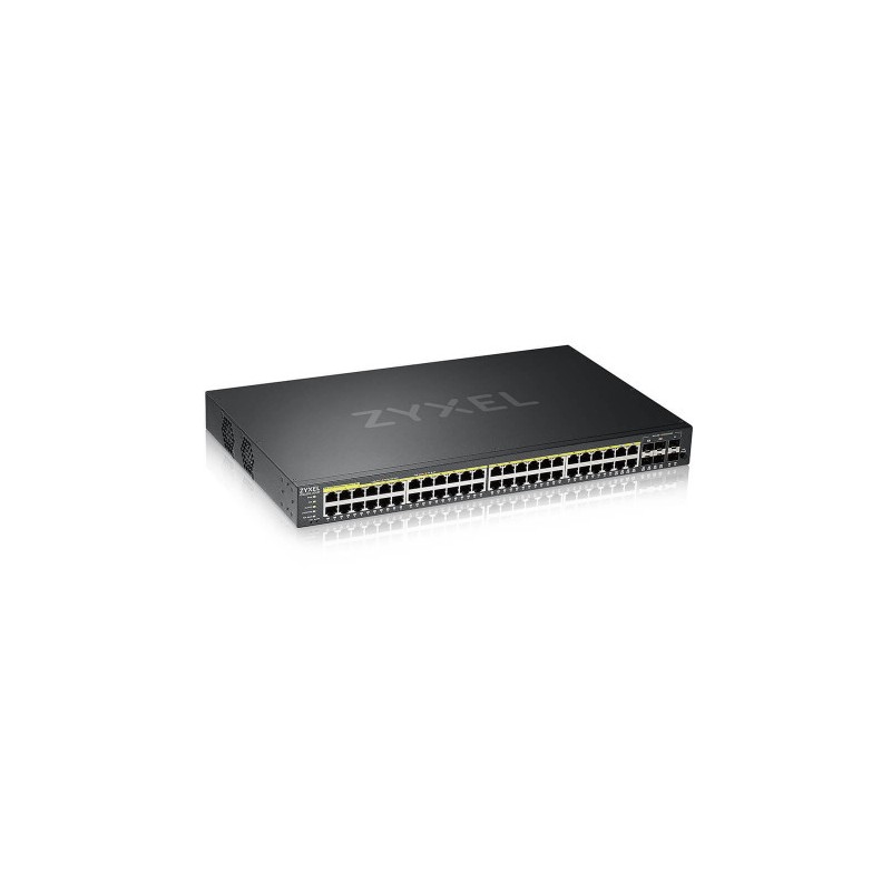 9262-Zyxel GS2220-50HP-EU0101F switch Gestionado L2 Gigabit Ethernet (10/100/1000) Energia sobre Ethernet (PoE) Negro 9262-Zyxel GS2220-50HP-EU0101F switch Gestionado L2 Gigabit Ethernet (10/100/1000) Energia sobre Ethernet (PoE) Negro