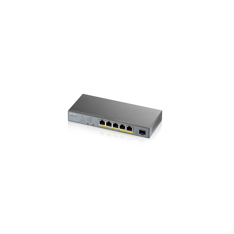 9268-Zyxel GS1350-6HP-EU0101F switch Gestionado L2 Gigabit Ethernet (10/100/1000) Energia sobre Ethernet (PoE) Gris 9268-Zyxel GS1350-6HP-EU0101F switch Gestionado L2 Gigabit Ethernet (10/100/1000) Energia sobre Ethernet (PoE) Gris