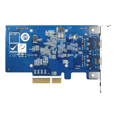 9293-QNAP QXG-10G2T-X710 adaptador y tarjeta de red Interno Ethernet 1000 Mbit/s