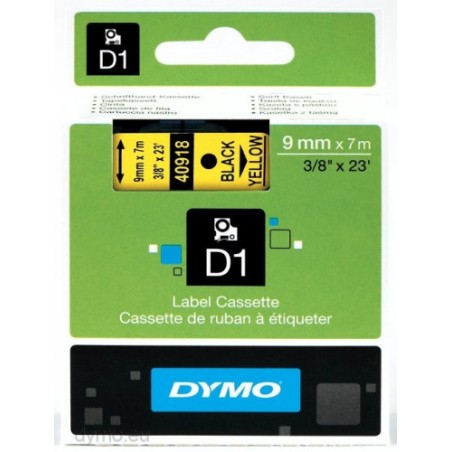 934-CINTA ROTULADORA D1 9MMX7M NEGRO/AMARILLO DYMO S0720730