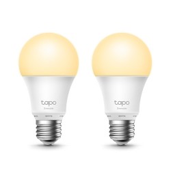 9453-Tapo L510E(2-pack) Bombilla inteligente 8,7 W Metalico, Blanco Wi-Fi