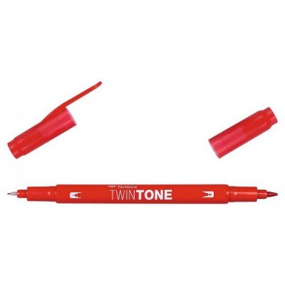 ROTULADOR MONO TWIN PERMANENTE CON DOBLE PUNTA FINA Y GRUESA ROJO TOMBOW OS TME25