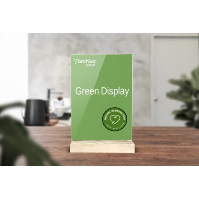 EXPOSITOR SOBREMESA SOSTENIBLE GREENDISPLAY 3X75X125CM A7 ARCHIVO2000 15907M1 CS TP