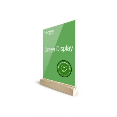 EXPOSITOR SOBREMESA SOSTENIBLE GREENDISPLAY 3X75X125CM A7 ARCHIVO2000 15907M1 CS TP