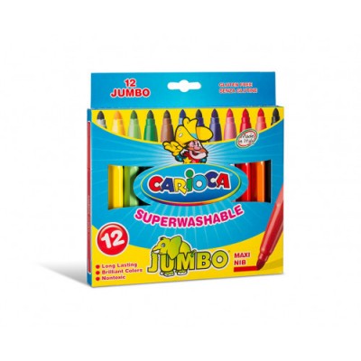 CAJA 12 ROTULADORES JUMBO COLORES SURTIDOS CARIOCA 40569