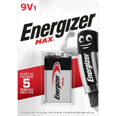 Energizer Max 9V Bateria de un solo uso Alcalino