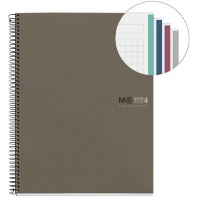 CUADERNO 100 RECICLADO NB 4 A5 120HOJAS ECOGRIS MIQUELRIUS 6084