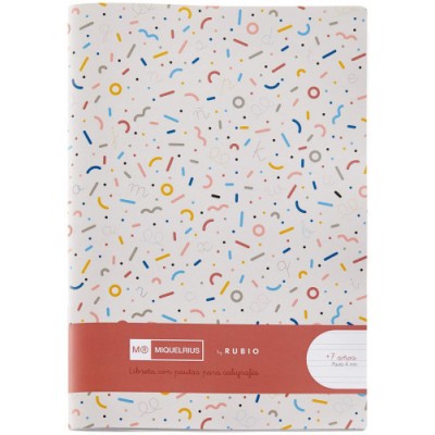 CUADERNO GRAPADO 4º 32HOJAS PAUTA 4MM MR CON EJERCICIOS RUBIO MIQUELRIUS 8142