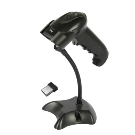 9745-Ewent EW3431 lector de codigo de barras Lector de codigos de barras portatil 1D/2D LED Negro
