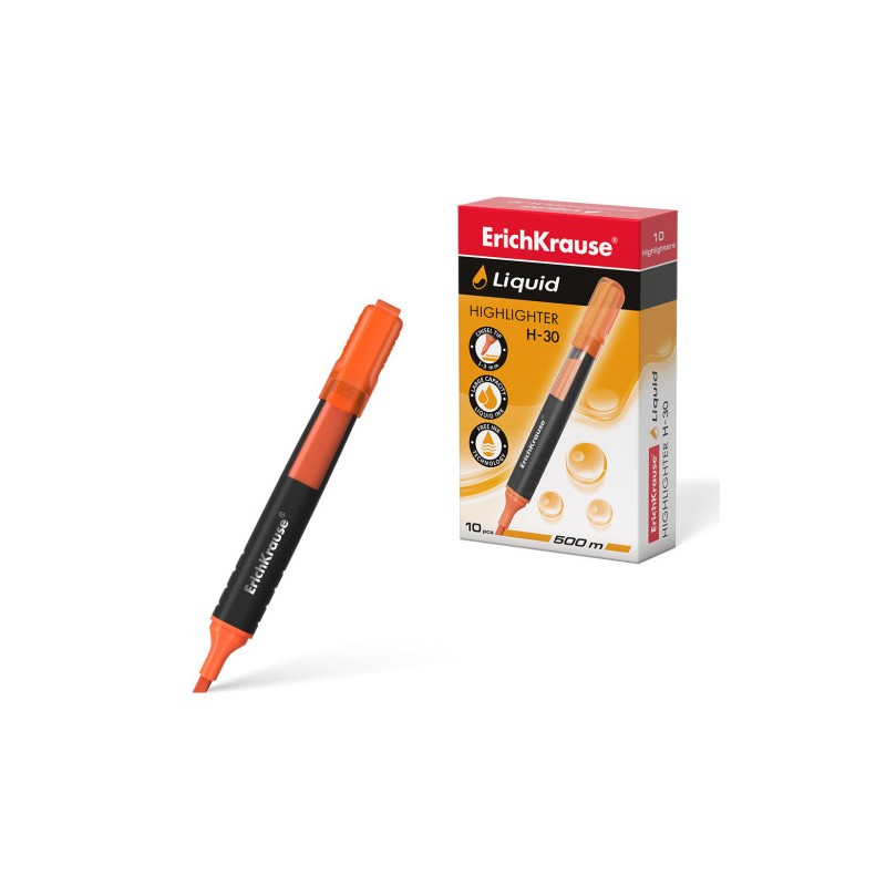 9806-MARCADOR FLUORESCENTE LIQUID H-30 NARANJA ERICHKRAUSE  47976