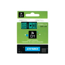 984-CINTA ROTULADORA D1 9MMX7M NEGRO/VERDE DYMO S0720740